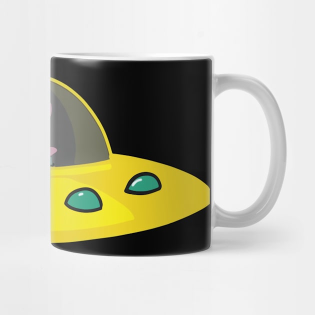 Cat UFO Space Alien merch by Griseldasion_shop